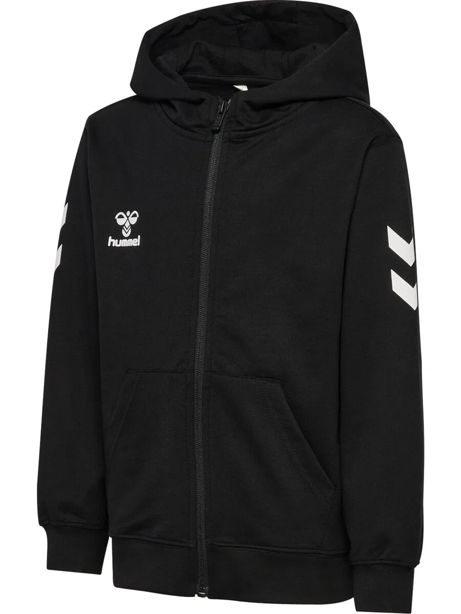 Худи Hummel Athletic на молнии, черного цвета — фото 3
