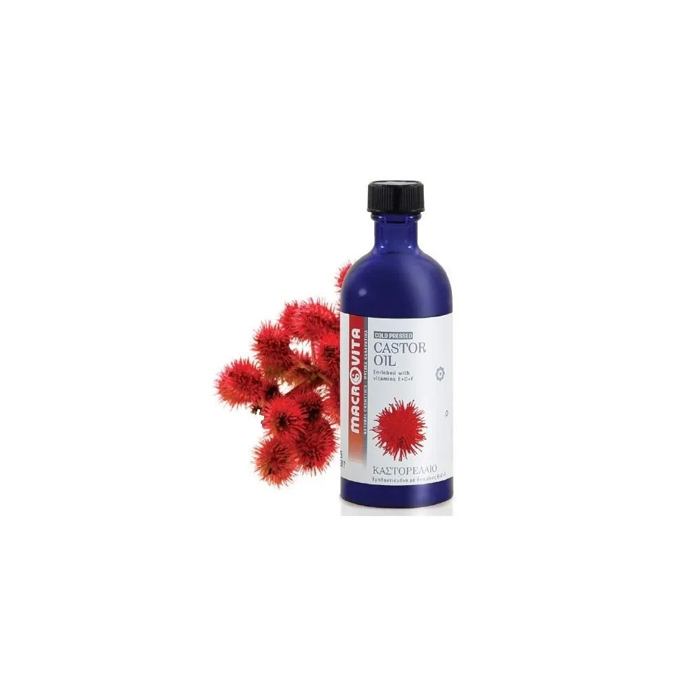 Масло для тела и волос MACROVITA Касторовое масло холодного отжима с витаминами E, C, F, 100 мл