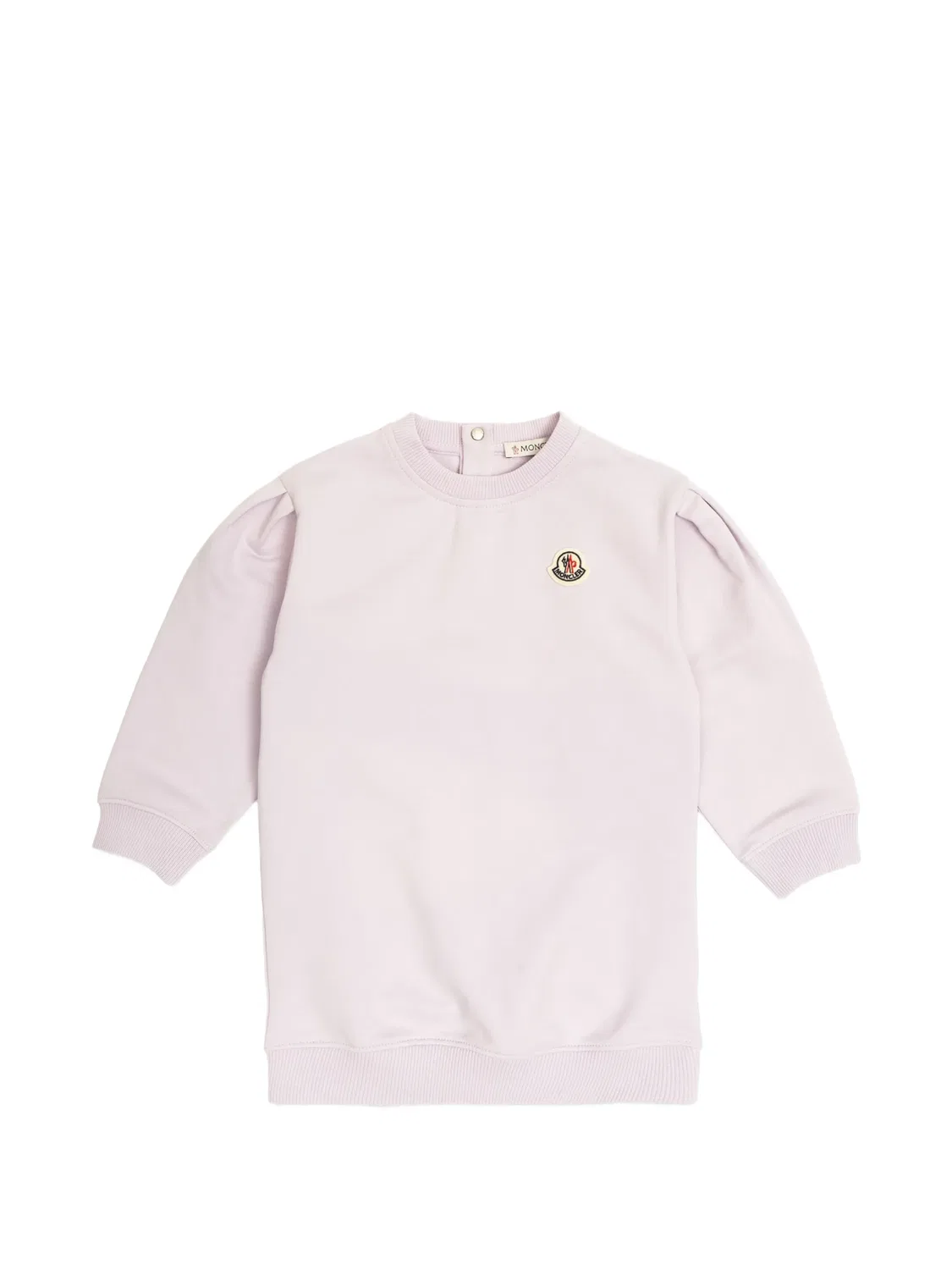 Платье с пуфами и логотипом Moncler, фиолетовый