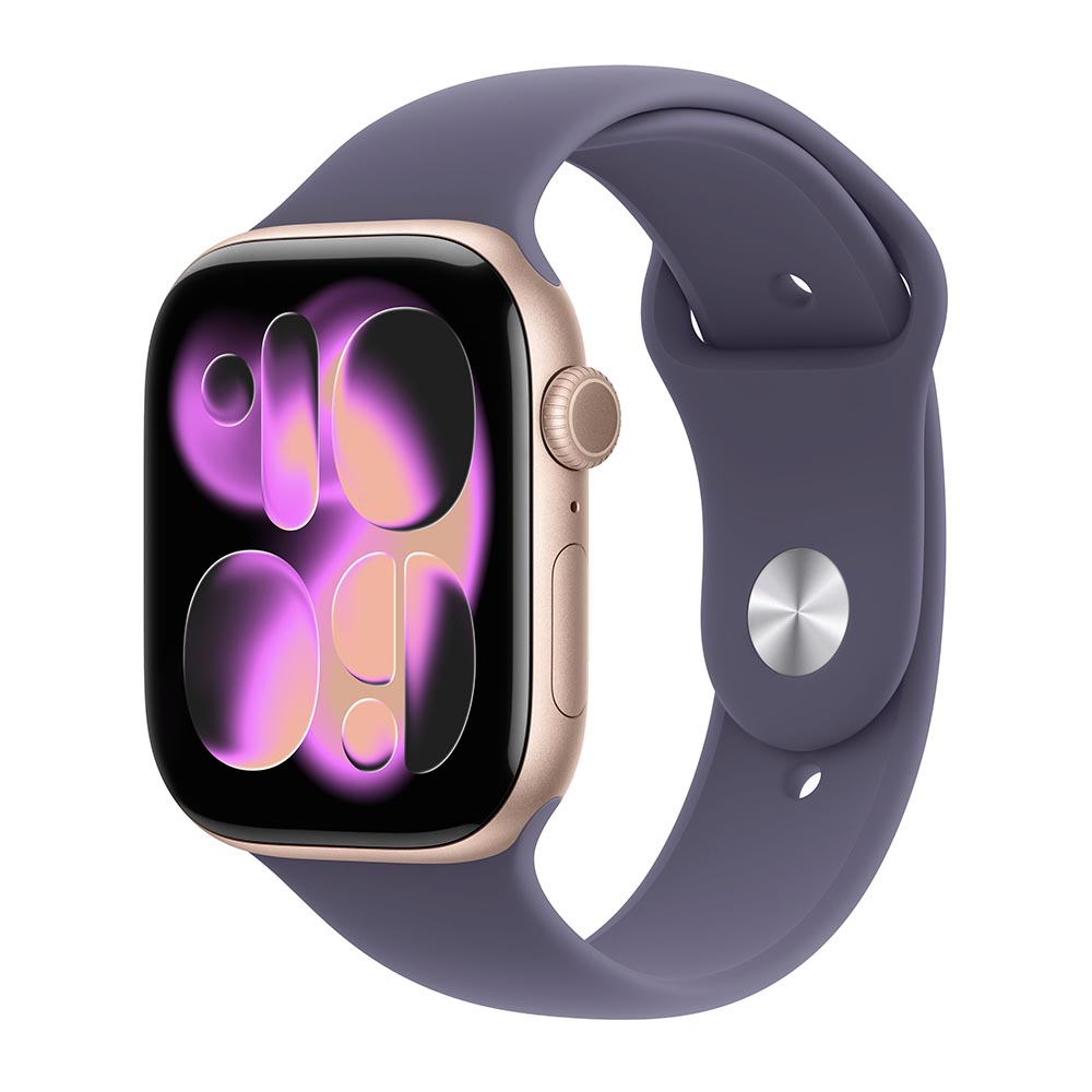 

Умные часы Apple Watch Series 11 (GPS), 46 мм, Rose Gold Aluminum Case/Purple Fog Sport Band - M/L, Розовый, Умные часы Apple Watch Series 11 (GPS), 46 мм, Rose Gold Aluminum Case/Purple Fog Sport Band - M/L