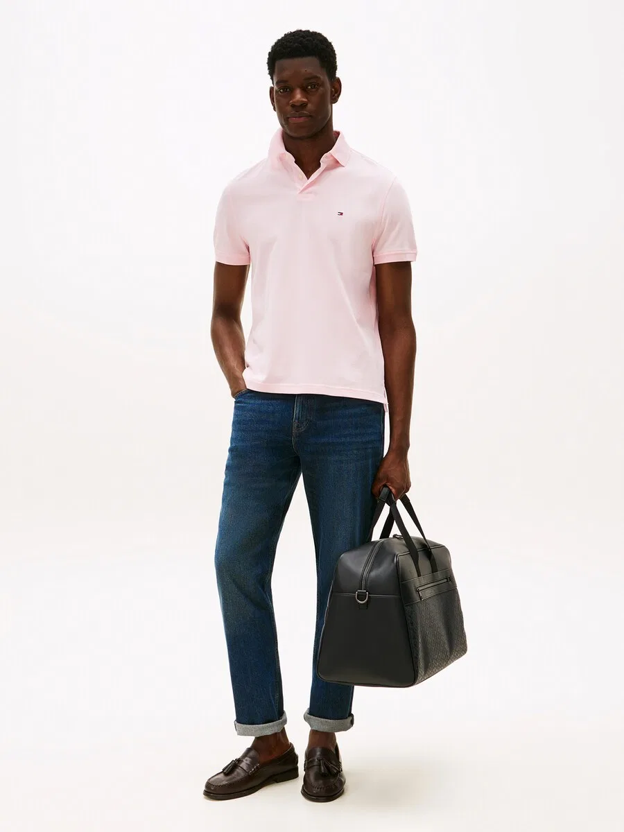 Рубашка TOMMY HILFIGER 'CORE 1985 REGULAR POLO' пастельно-розового цвета — фото 4