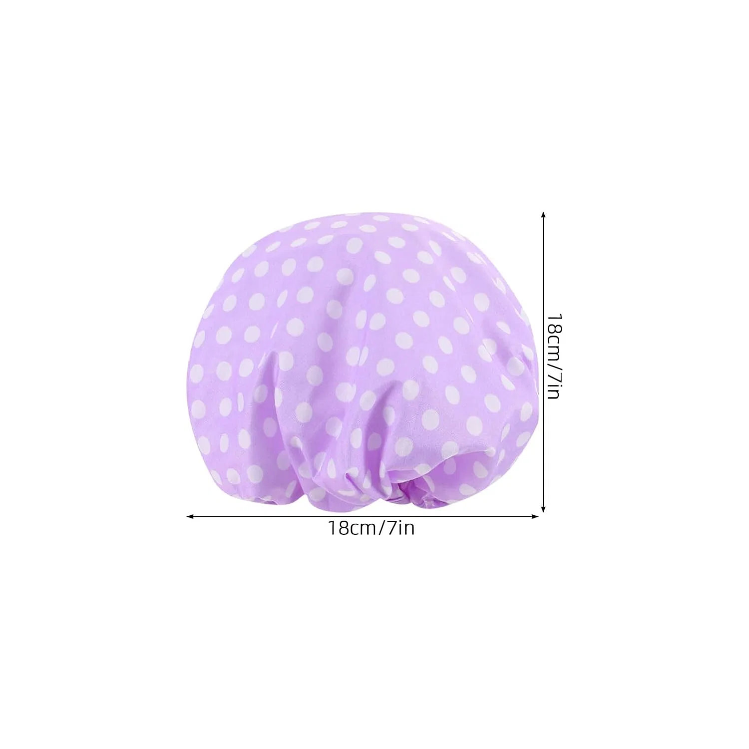 Эластичная двойная шапочка для душа Hohopeti 2 шт, 18x18x3 см — фото 2