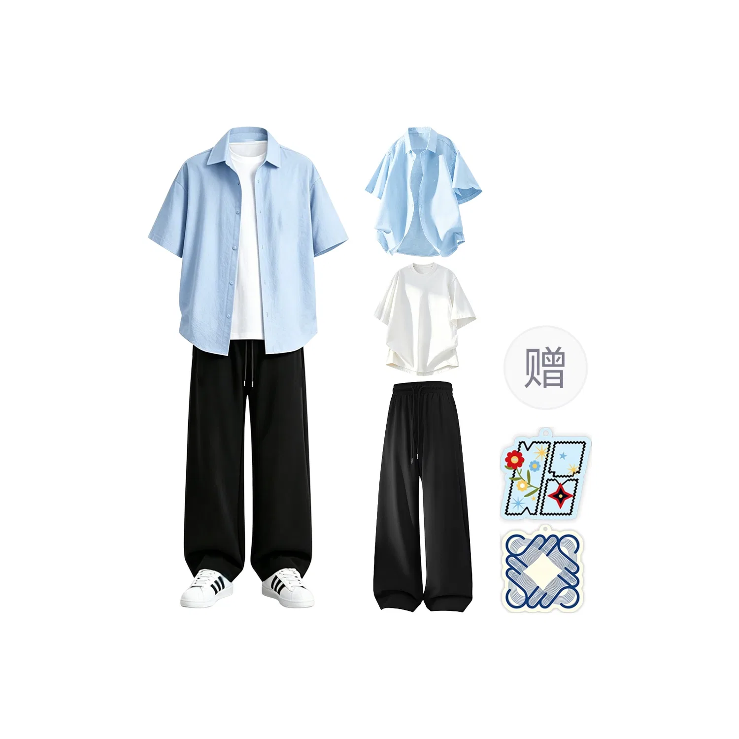 Детский комплект из футболки и шорт с принтом, Shirt Matching Set, MIIOW