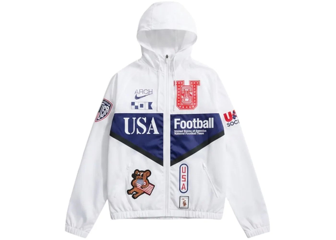 Мужская ветровка Nike x USMNT x VAA Anthem Jacket, White
