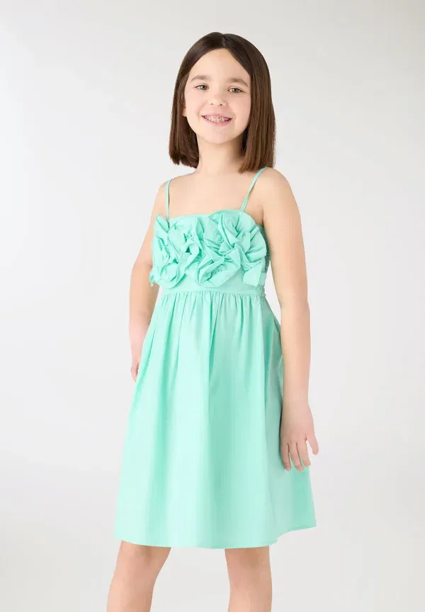 Платье хлопковое day dress Terranova, Verde acqua chiaro, светло-бирюзовый — фото 2