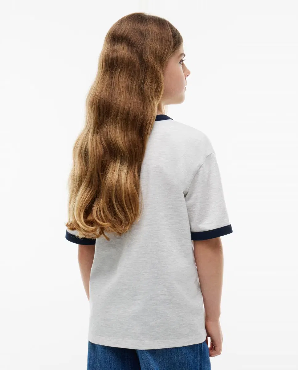 Детская футболка с коротким рукавом, Logo Snoopy, Tommy Hilfiger, серый — фото 2