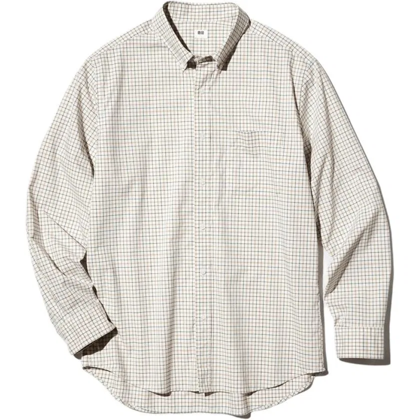 Рубашка, легкая бежевая, SS26, UNIQLO, Light Beige