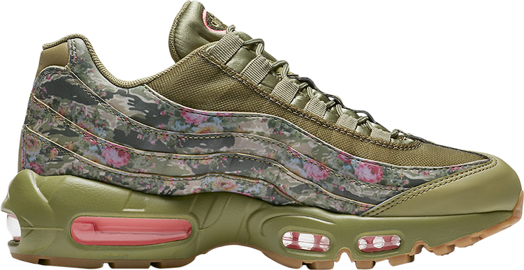 Кроссовки Nike Wmns Air Max 95 'Floral Camo', зеленый - фото