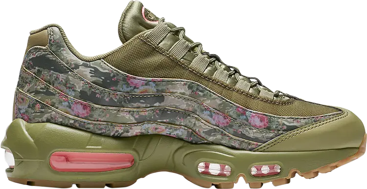 Кроссовки Nike Wmns Air Max 95 'Floral Camo', зеленый