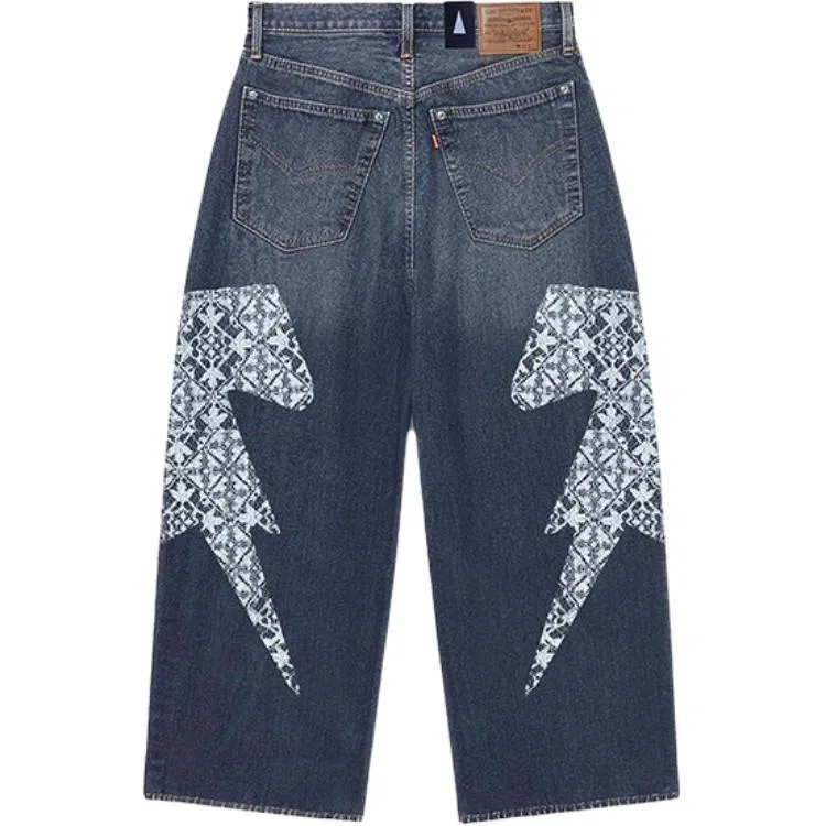 Джинсы mid-rise loose fit, Levis, Navy Blue — фото 3