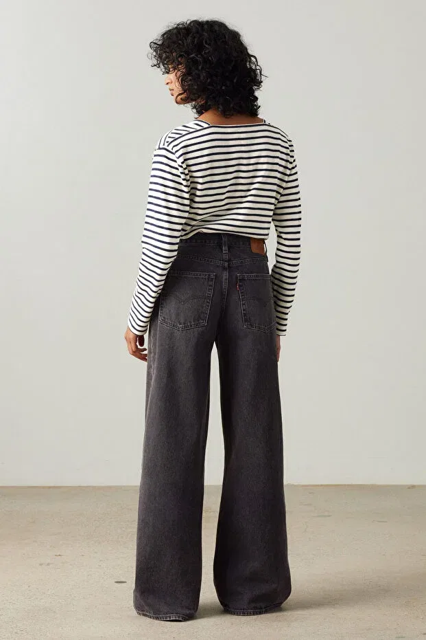 Женские джинсы прямого кроя с высокой талией Levi'S, Anthracite — фото 3
