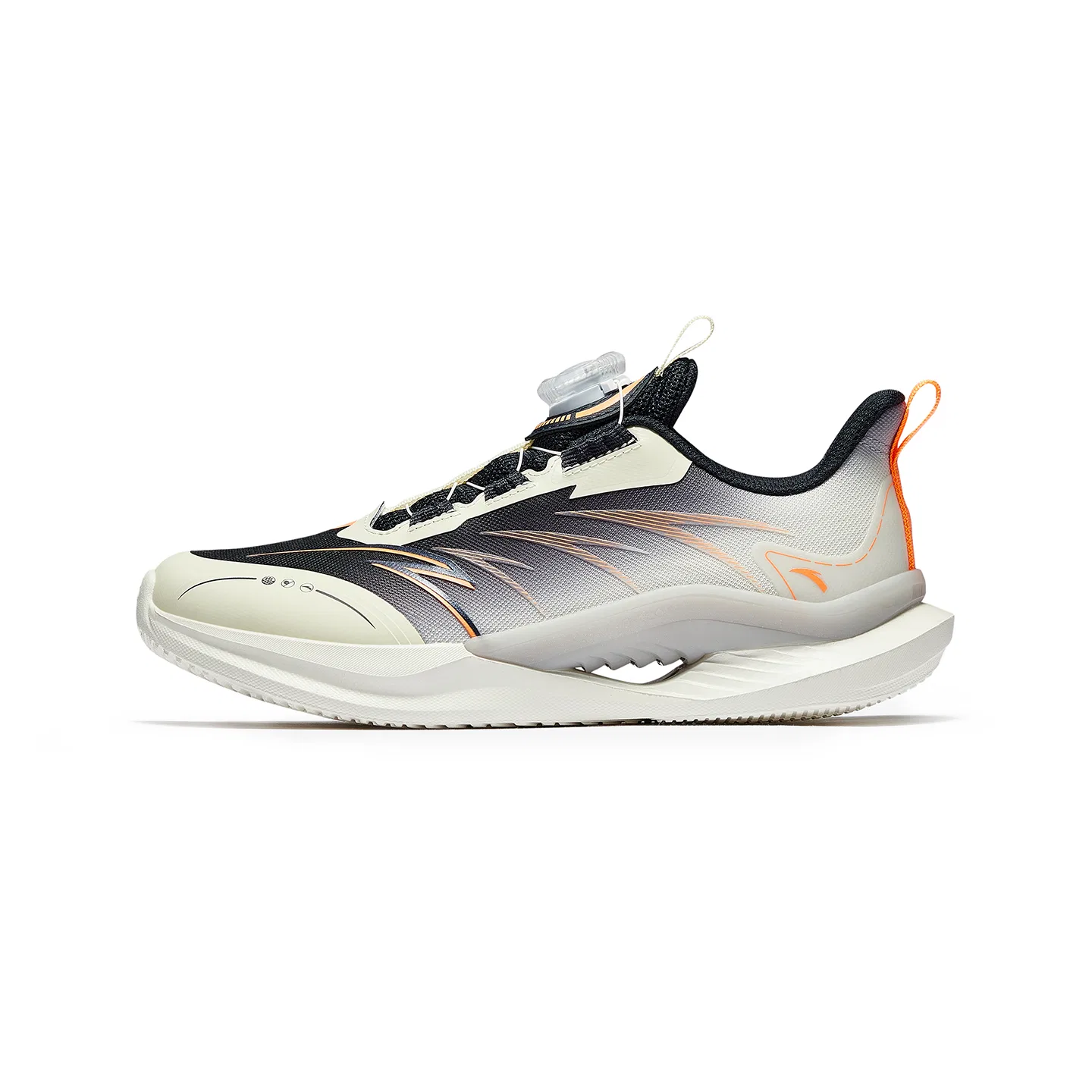 Детские кроссовки для бега с сетчатым верхом Yufeng 1.0 Antakids, Flowering Blue/Light Beige White/Fluorescent Melon Orange-5