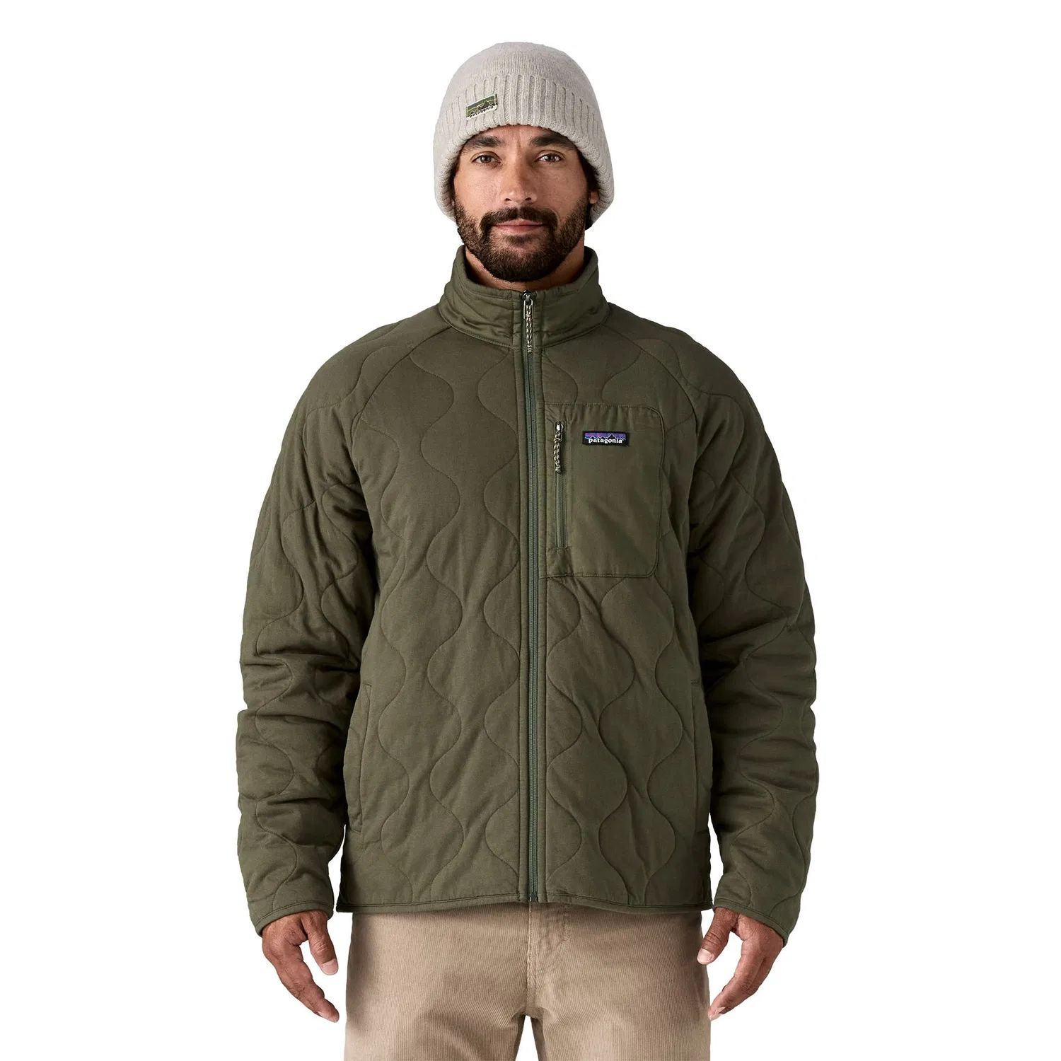 Куртка утепленная стеганая с длинным рукавом Daily Quilted Insulated Patagonia, зеленый — фото 2