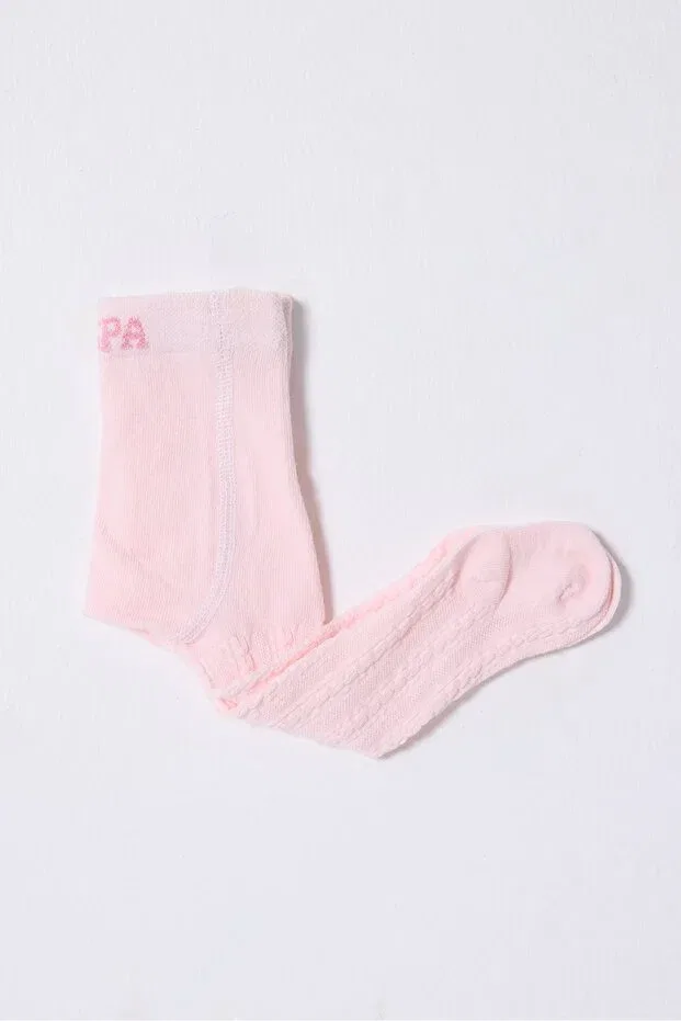 Детские колготки для девочек с принтом U.S. Polo Assn. Kids, Pink — фото 2