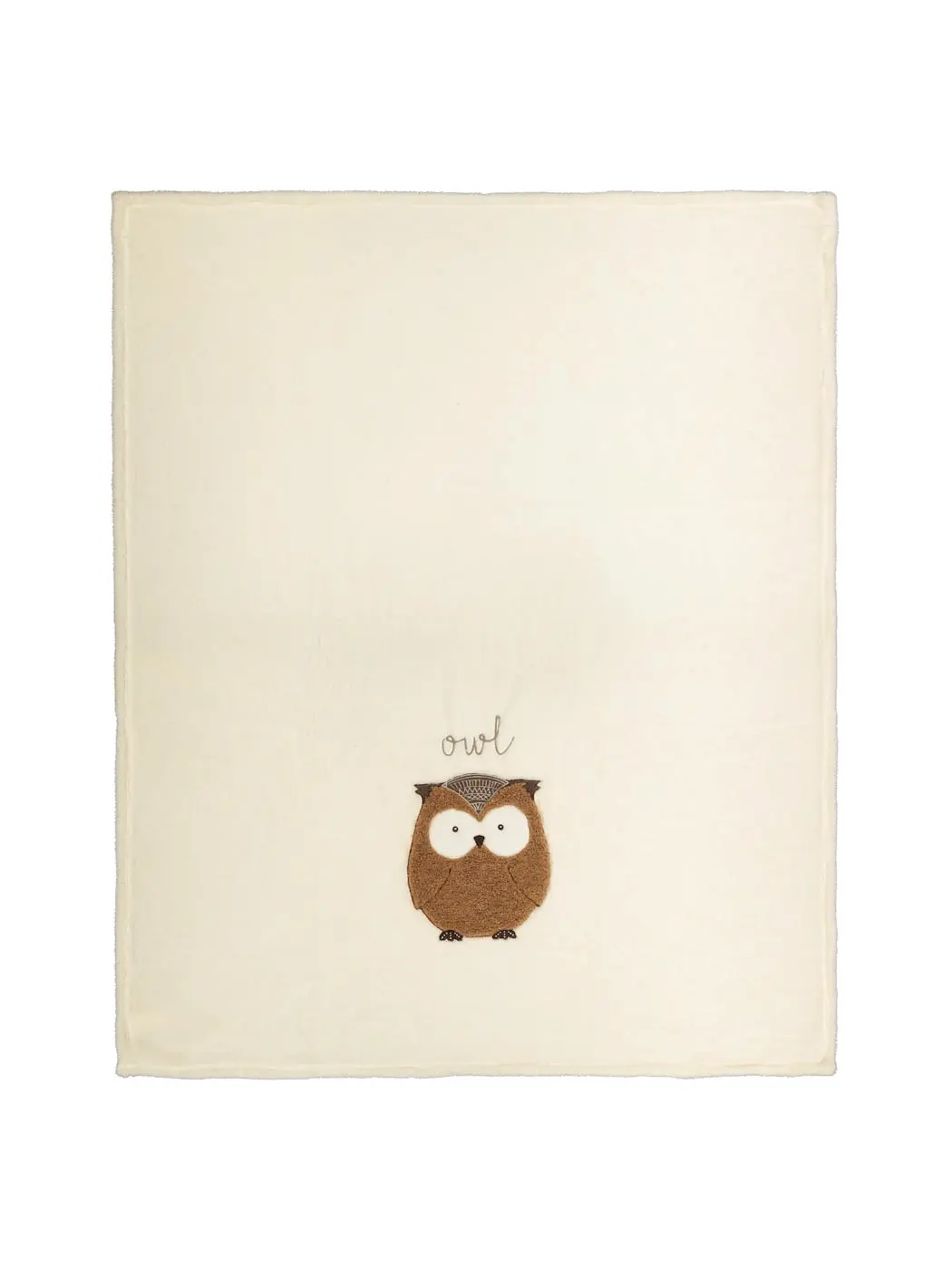 

Плед Maryplaid Owl Fleece Embroidered, бежевый