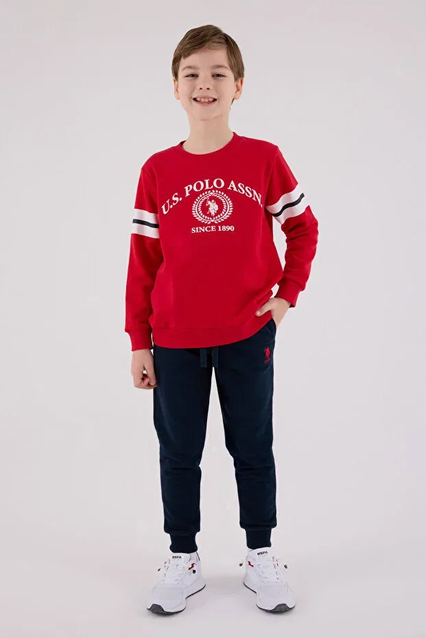 Детский комплект спортивного костюма для мальчиков U.S. Polo Assn., Red