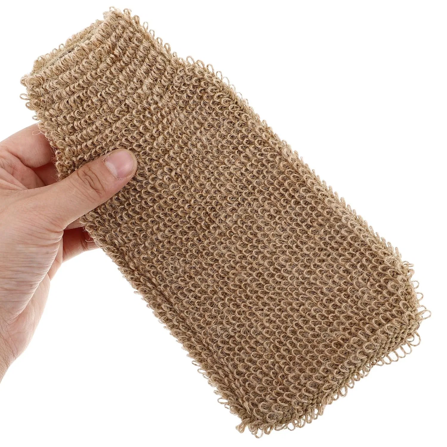 Пилинг-перчатка для душа Jute ibasenice, 22x11x1 см, Khaki — фото 3