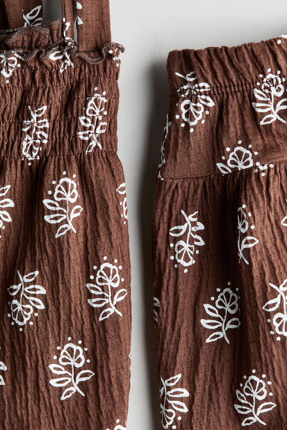 Комплект из двух предметов: топ и юбка H&M, Dunkelbraun/Blumen — фото 3