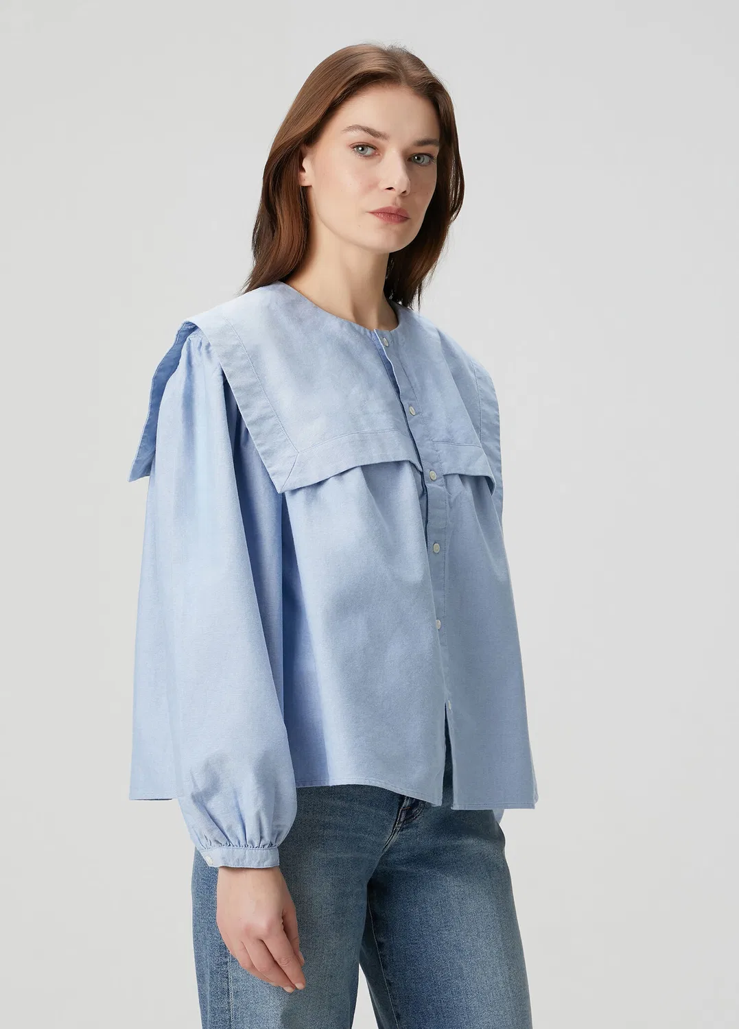 Блуза Polo Ralph Lauren, синяя — фото 3