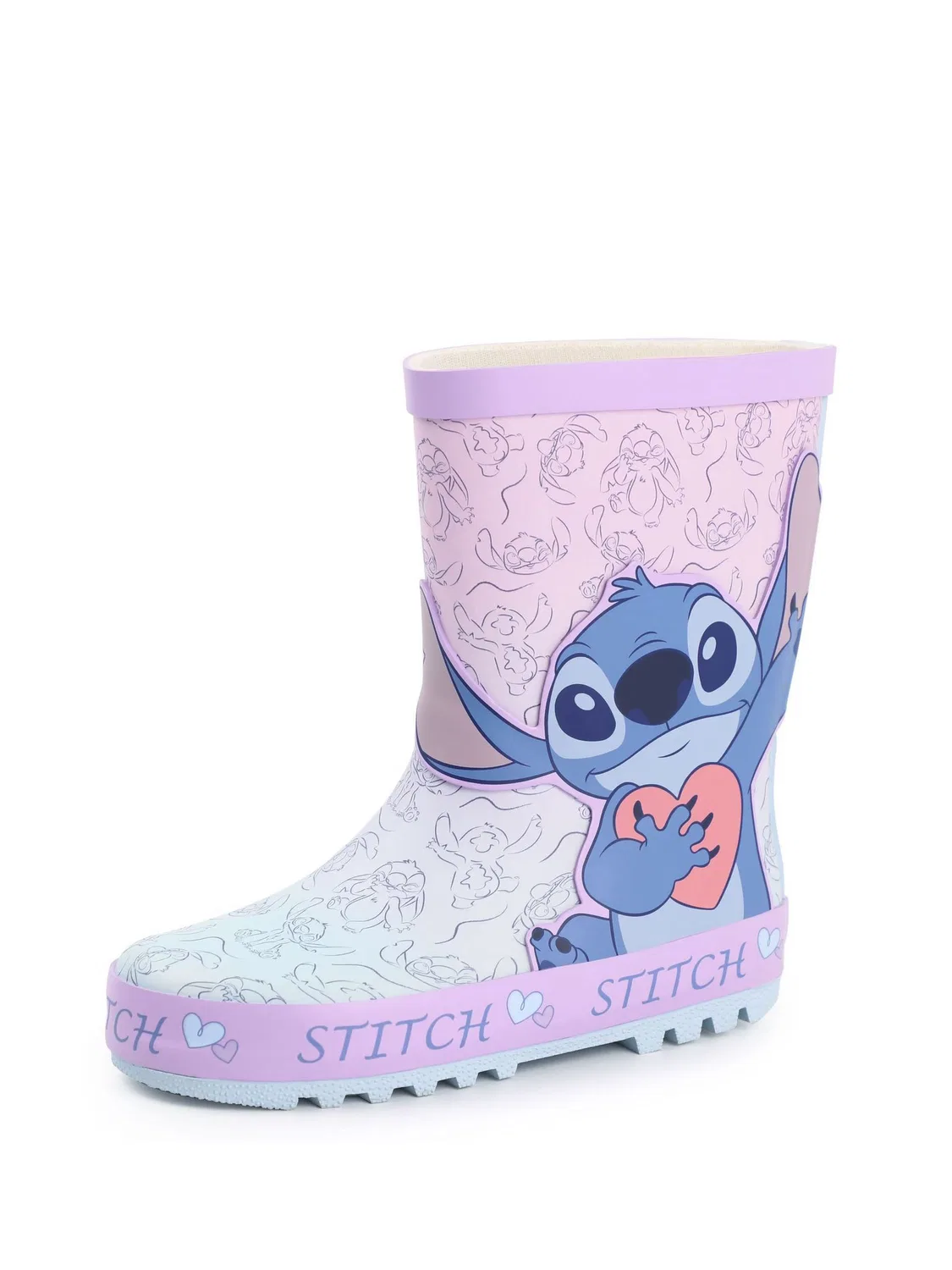Резиновые сапоги, мультфильм Lilo & Stitch Vanilla Underground, розовый — фото 3