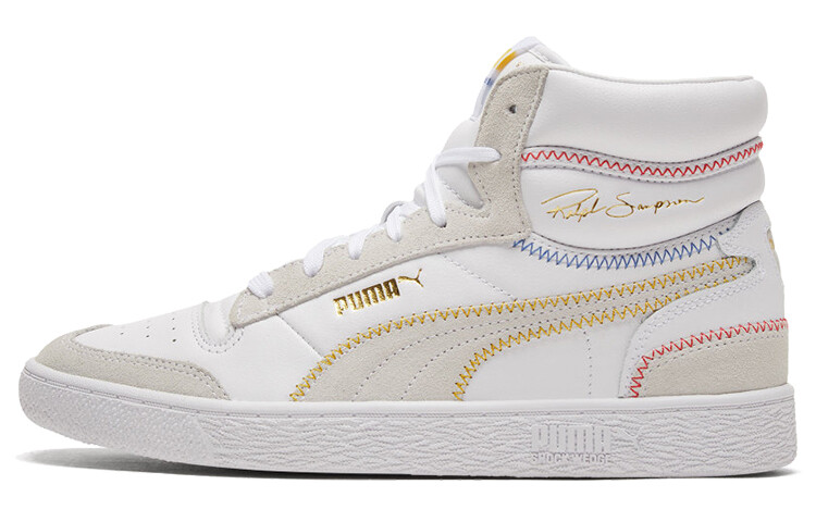 

Кроссовки PUMA Ralph Sampson Mid Stitch White/Grey/Yellow High Board Shoes