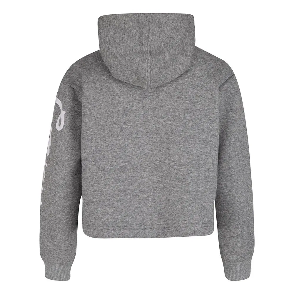 Худи Converse Kids Chuck Patch Crop, серый — фото 2