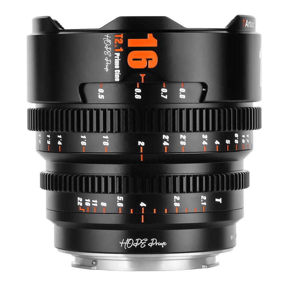 

Кинообъектив 7Artisans Hope 16mm T2.1 S35 Cine Lens, Sony E Mount, черный