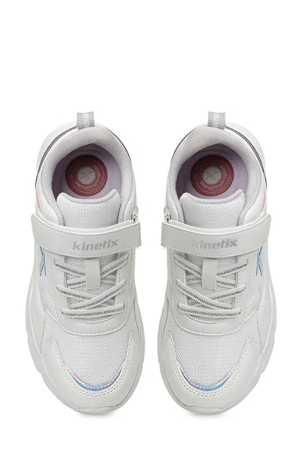 Детские спортивные туфли для девочек с липучкой Kinetix, White — фото 4