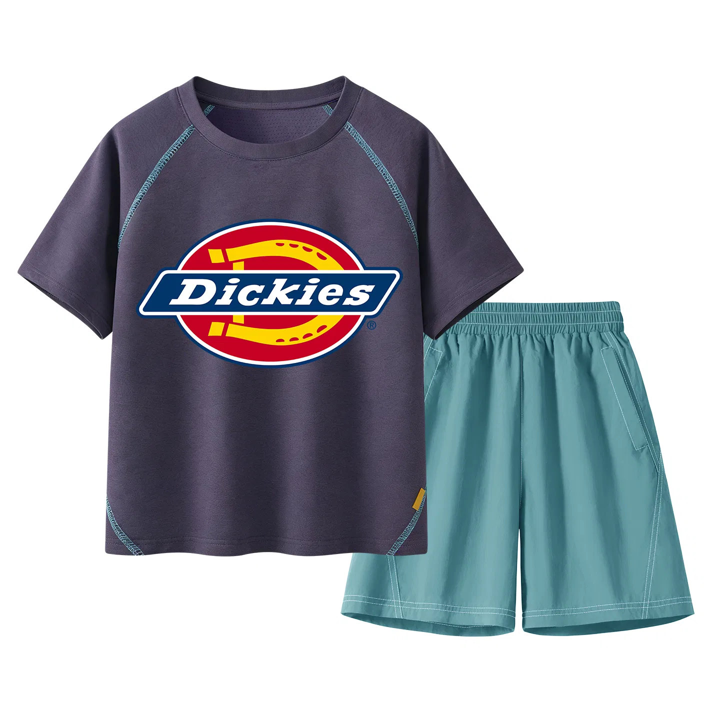 Детский спортивный комплект с круглым вырезом, модель Childlike Misty Purple-Green, Dickies, Childlike Misty Purple-Green
