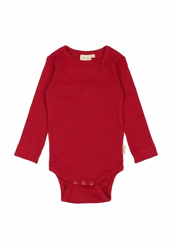 Боди из рибаны Petit Piao, Jet Red, красный