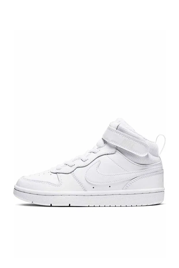 Детские кроссовки для девочек с принтом Court Borough Mid 2 (PSV) Kids Casual Sneakers CD7783-100 Nike — фото 2
