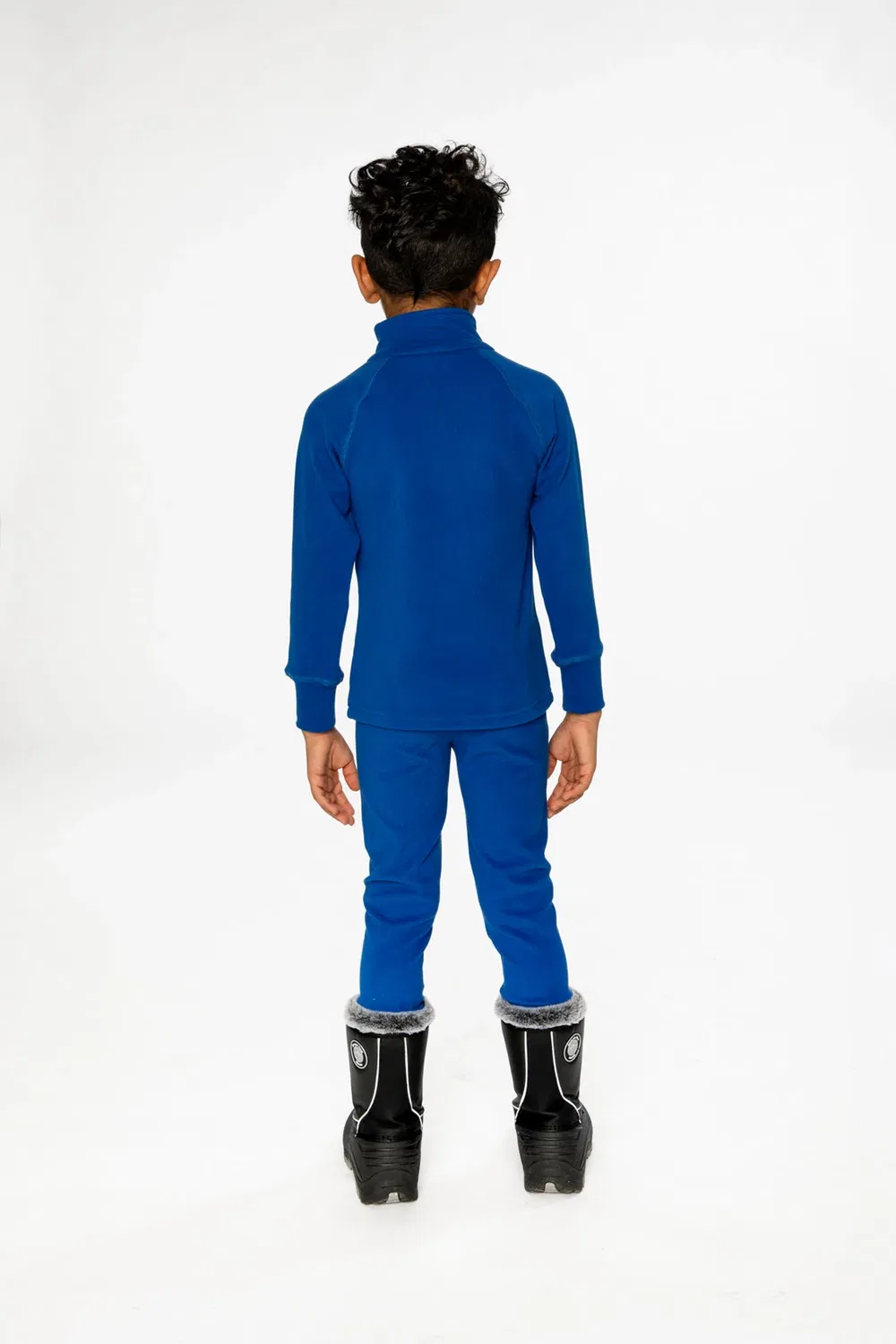 Детский комплект термобелья из двух предметов с начесом Royal Blue Deux par Deux — фото 4