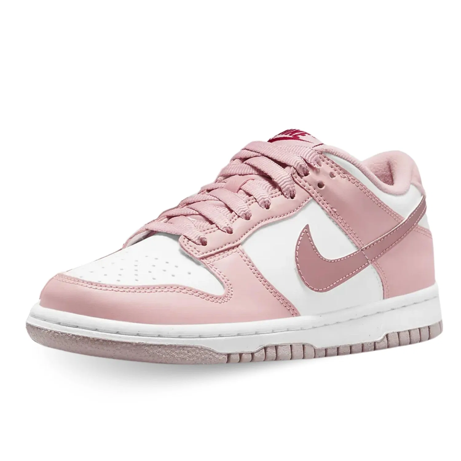 Детские кроссовки с длинным шнурованием NIKE Dunk Low NIKE, Pink White