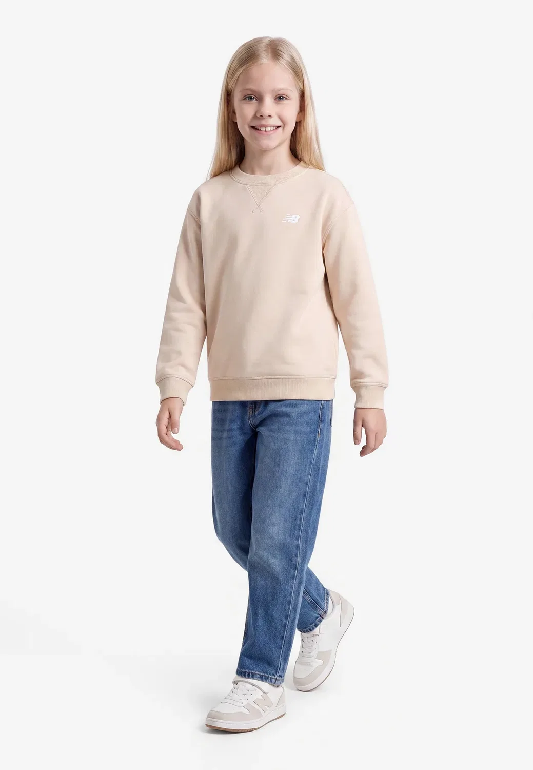 Толстовка с небольшим логотипом New Balance, Bisque