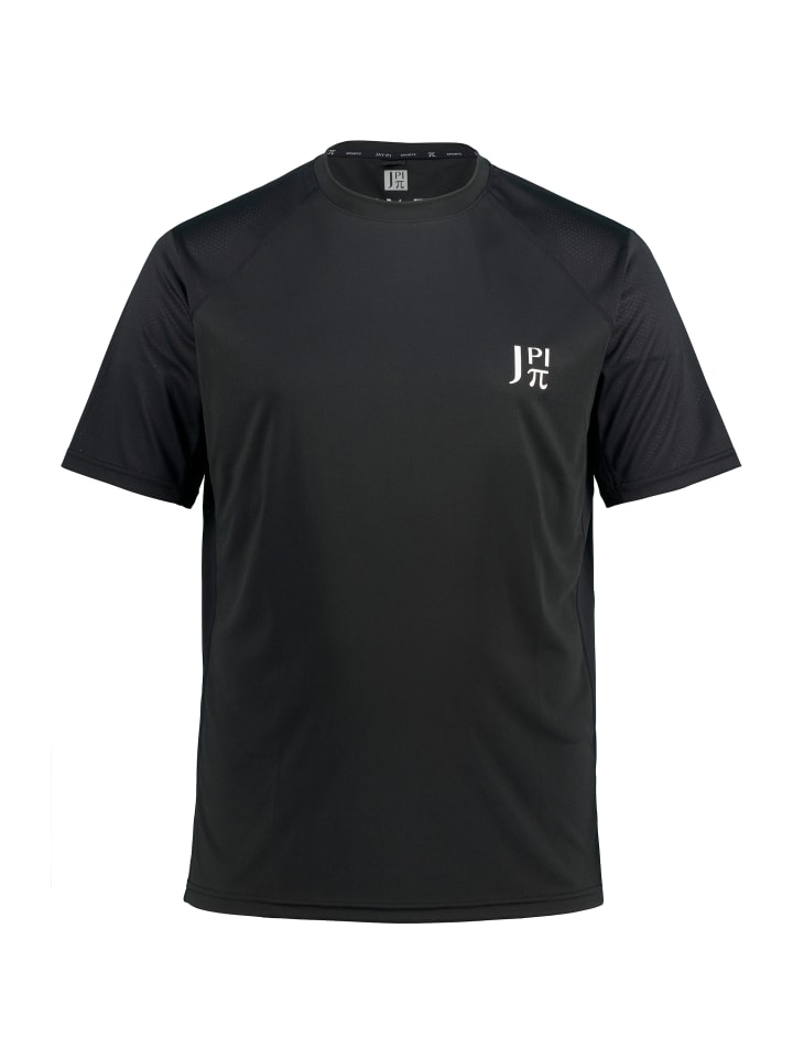 

Футболка с короткими рукавами черного цвета JP1880, Черный, Футболка с короткими рукавами черного цвета JP1880