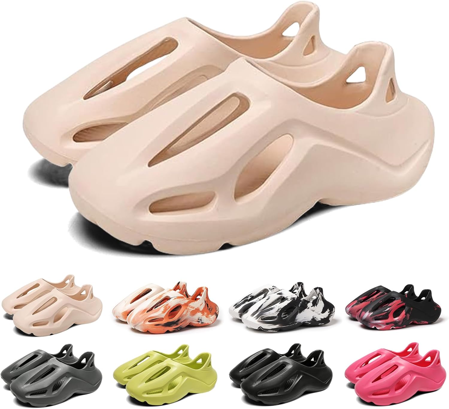 

Кроссовки для беговой дорожки с мягкой подкладкой, женские и мужские сандалии Cloud Slide с мягкой подкладкой, спортивная обувь, нескользящая легкая обувь для ходьбы, модные сандалии для улицы и дома, летние пляжные сандалии Gezolligheid, хаки