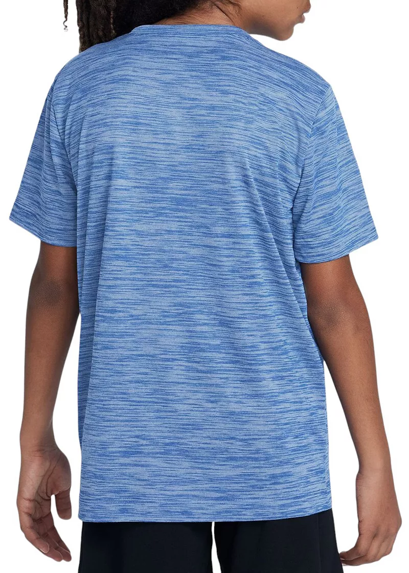 Футболка Nike Sportswear Legend Dri-FIT для мальчиков, цвет Game Royal/Htr — фото 2