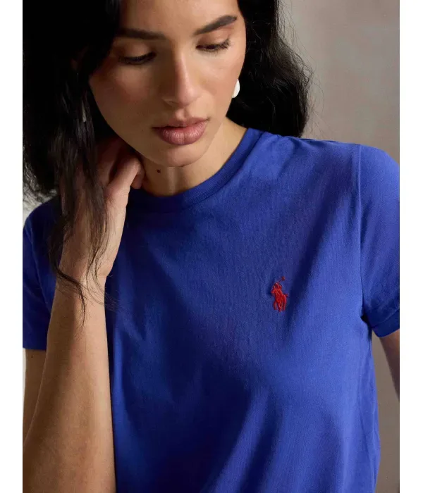 Футболка classic fit Polo Ralph Lauren, индиго — фото 4