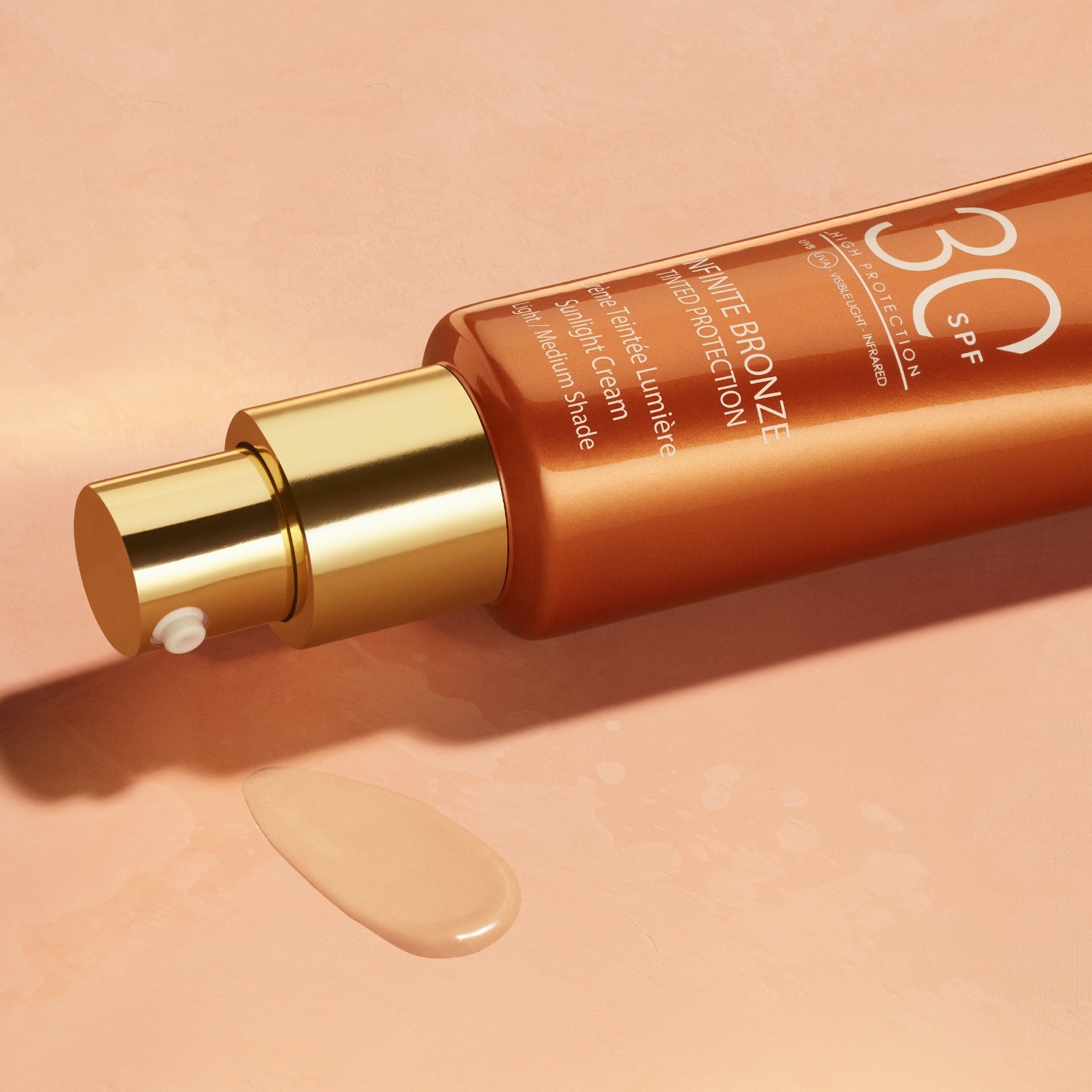 Тональный крем для лица sun beauty infinite bronze spf 30 Lancaster, light / medium shade, объем 50 мл — фото 3