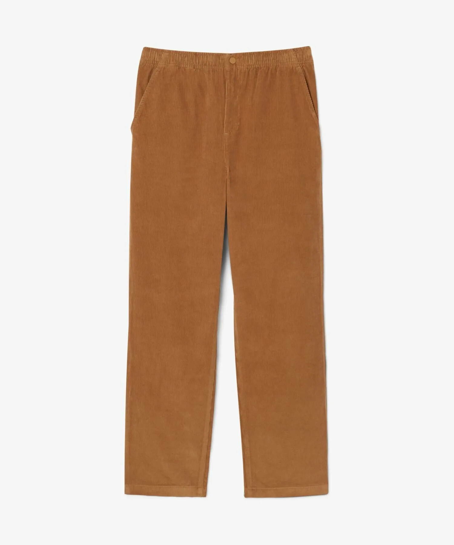 Удобные брюки из тонкого ребристого вельвета LACOSTE, Camel