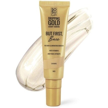 

Dripping Gold But First Base Caramel Hd Skin Illuminating Booster, Sosu By Sj