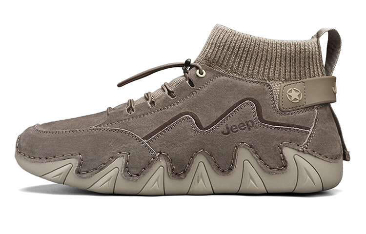 

Кроссовки Jeep Lifestyle Shoes Men Mid-top Space Gray/brown, серый