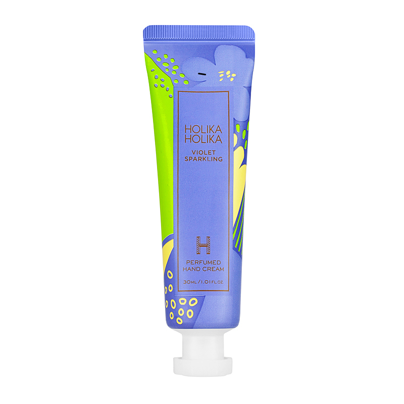 

Крем для рук с ароматом анютиных глазок violet sparkling perfumed hand cream Holika Holika, 30 мл