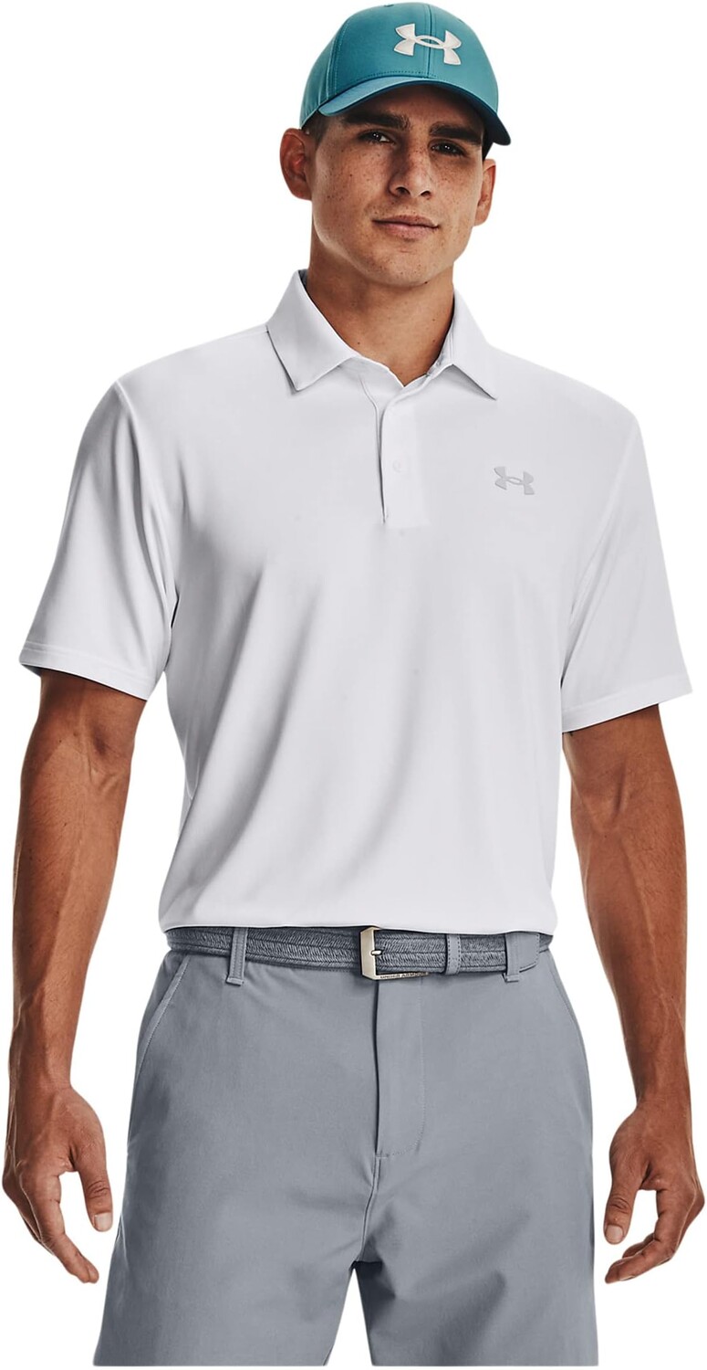 

Рубашка-поло Playoff Polo 3.0 Under Armour Golf, цвет White/White/Halo Gray