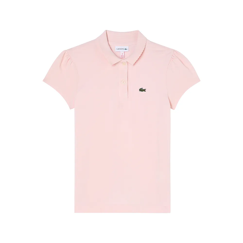 Детская рубашка-поло Lacoste 347026 с коротким рукавом Lacoste kids, розовый