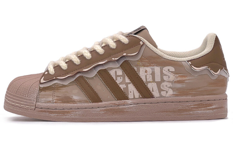 

Кроссовки Adidas Originals Superstar Series Skateboard Shoes Women's Low-Top Brown White