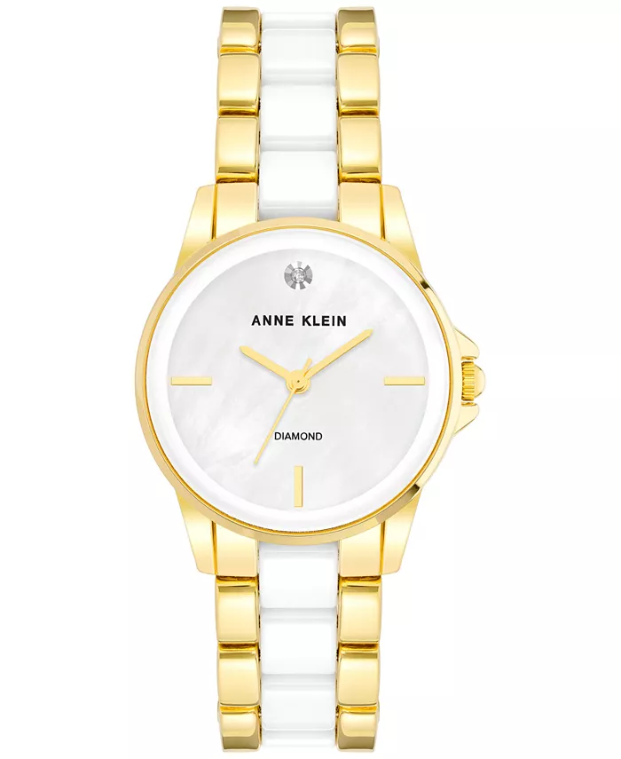 

Женские наручные часы с керамическим и металлическим браслетом 30 мм Anne Klein