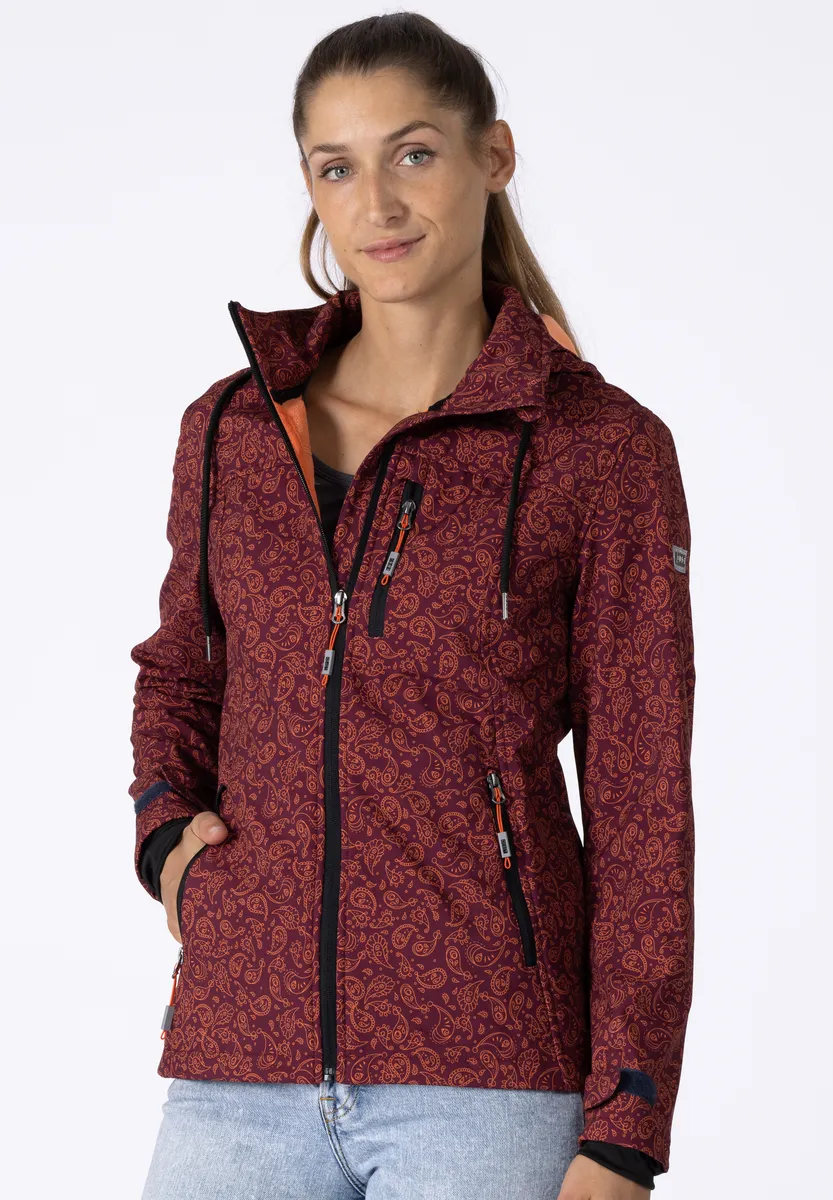 

DEPROC Active куртка из софтшелла "SUN PEAK II WOMEN", со съемным капюшоном, красный