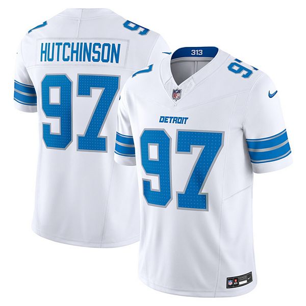 

Мужская футболка Aidan Hutchinson Detroit Lions Vapor FUSE Limited белая Nike