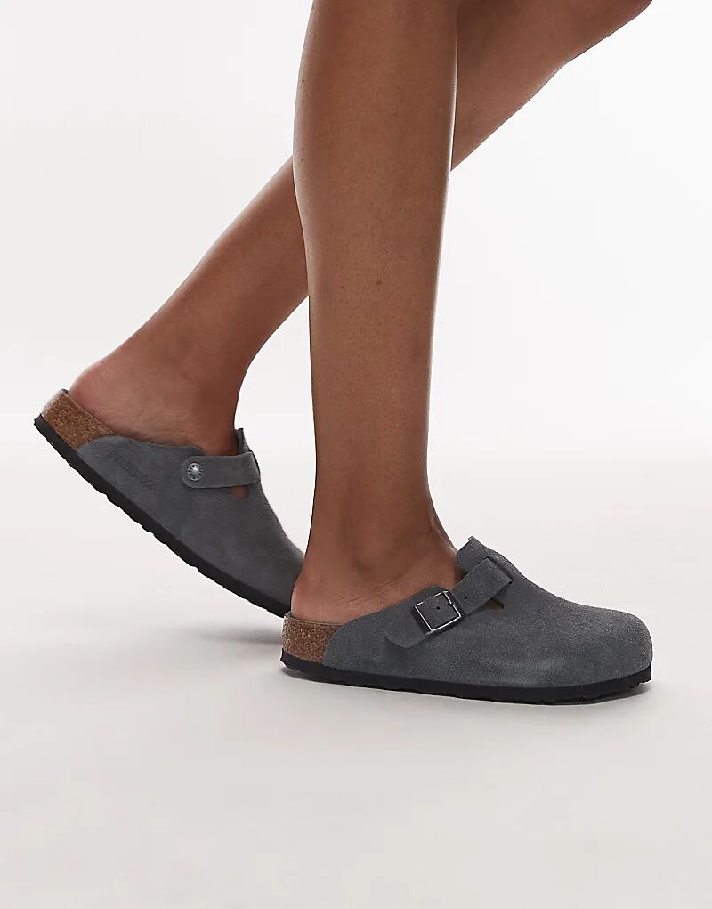 Сабо Birkenstock Boston базальтово-серого цвета